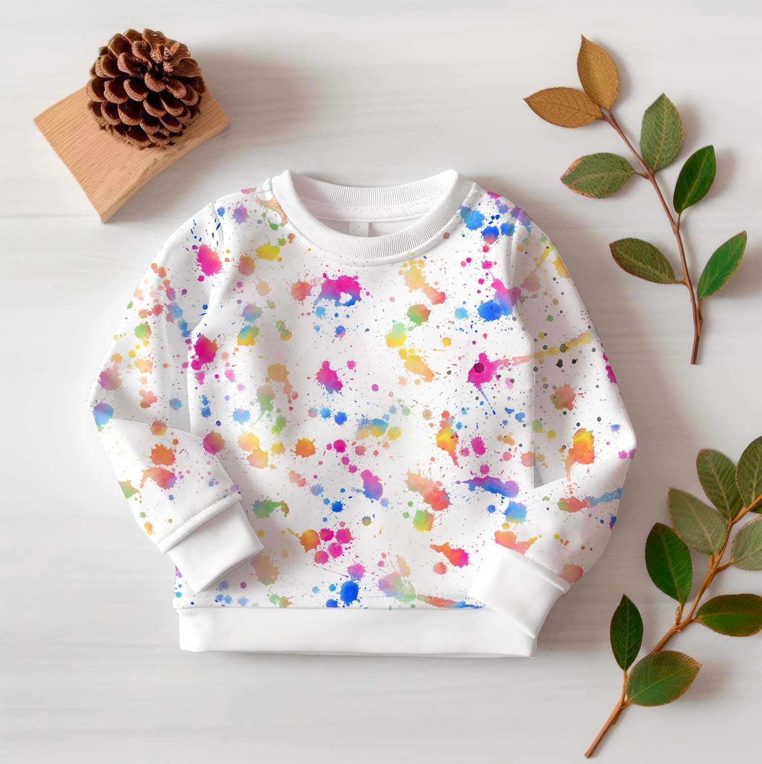 Bunte Flecken Stoff Dauervorbestellung